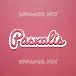 pasxalis in Red Scribble style - 3D name wallpaper