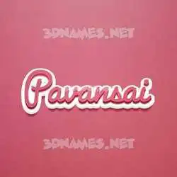 pavansai in Red Scribble style - 3D name wallpaper