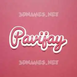 pavijay in Red Scribble style - 3D name wallpaper