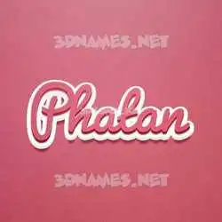 phatan in Red Scribble style - 3D name wallpaper