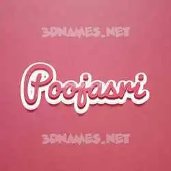 poojasri in Red Scribble style - 3D name wallpaper