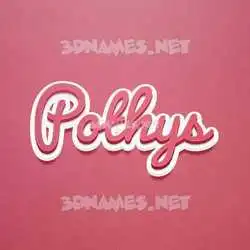 pothys in Red Scribble style - 3D name wallpaper
