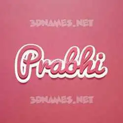 prabhi in Red Scribble style - 3D name wallpaper