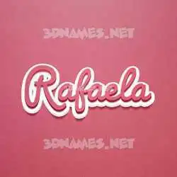 rafaela in Red Scribble style - 3D name wallpaper