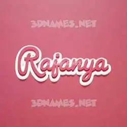 rajanya in Red Scribble style - 3D name wallpaper