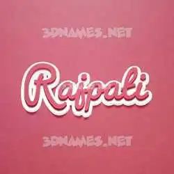 rajpati in Red Scribble style - 3D name wallpaper