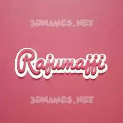 rajumajji in Red Scribble style - 3D name wallpaper