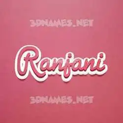 ranjani in Red Scribble style - 3D name wallpaper