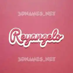 reyangelo in Red Scribble style - 3D name wallpaper