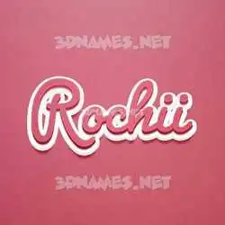 rochii in Red Scribble style - 3D name wallpaper