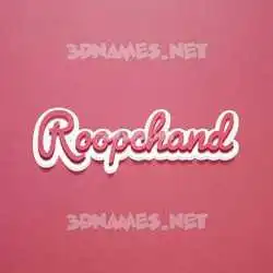 roopchand in Red Scribble style - 3D name wallpaper