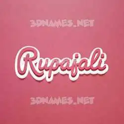 rupajali in Red Scribble style - 3D name wallpaper