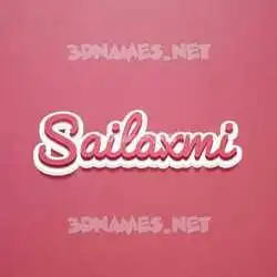 sailaxmi in Red Scribble style - 3D name wallpaper