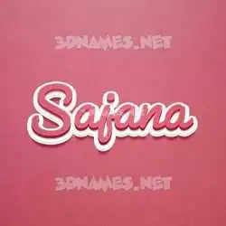 sajana in Red Scribble style - 3D name wallpaper
