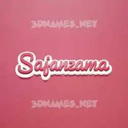 sajanzama in Red Scribble style - 3D name wallpaper