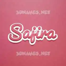 sajira in Red Scribble style - 3D name wallpaper
