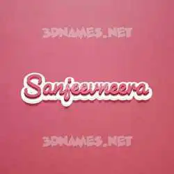 sanjeevneera in Red Scribble style - 3D name wallpaper