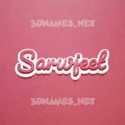 sarwjeet in Red Scribble style - 3D name wallpaper