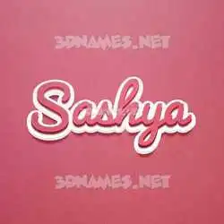 sashya in Red Scribble style - 3D name wallpaper