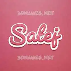 satej in Red Scribble style - 3D name wallpaper