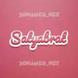 satyabrat in Red Scribble style - 3D name wallpaper