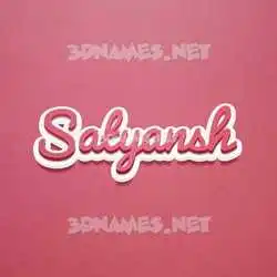 satyansh in Red Scribble style - 3D name wallpaper