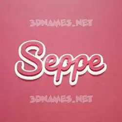 seppe in Red Scribble style - 3D name wallpaper