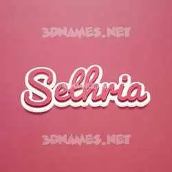 sethria in Red Scribble style - 3D name wallpaper