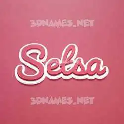 setsa in Red Scribble style - 3D name wallpaper