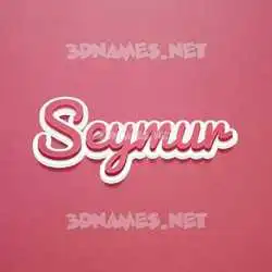 seymur in Red Scribble style - 3D name wallpaper