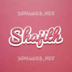 shajith in Red Scribble style - 3D name wallpaper