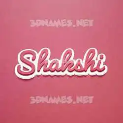 shakshi in Red Scribble style - 3D name wallpaper