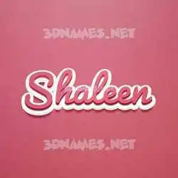shaleen in Red Scribble style - 3D name wallpaper