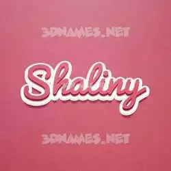 shaliny in Red Scribble style - 3D name wallpaper