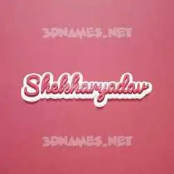 shekharyadav in Red Scribble style - 3D name wallpaper