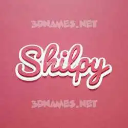 shilpy in Red Scribble style - 3D name wallpaper