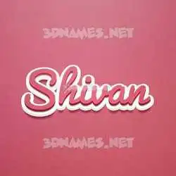 shivan in Red Scribble style - 3D name wallpaper