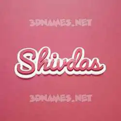 shivdas in Red Scribble style - 3D name wallpaper