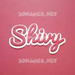 shivy in Red Scribble style - 3D name wallpaper