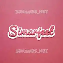 simarjeet in Red Scribble style - 3D name wallpaper