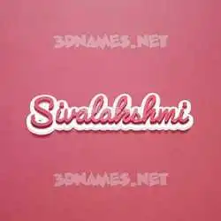 sivalakshmi in Red Scribble style - 3D name wallpaper