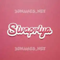 sivapriya in Red Scribble style - 3D name wallpaper