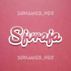 sjvraja in Red Scribble style - 3D name wallpaper