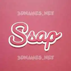 ssap in Red Scribble style - 3D name wallpaper