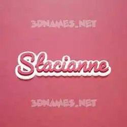 stacianne in Red Scribble style - 3D name wallpaper