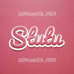 stutu in Red Scribble style - 3D name wallpaper