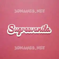 sugreevanita in Red Scribble style - 3D name wallpaper