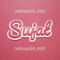 sujat in Red Scribble style - 3D name wallpaper