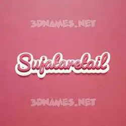 sujataretail in Red Scribble style - 3D name wallpaper