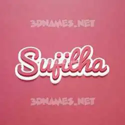 sujitha in Red Scribble style - 3D name wallpaper